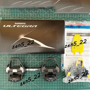 Pedales de clic Shimano Ultegra R8000 con plataforma bicicleta de carretera pedales de carbono 9/16" - Imagen 1 de 12
