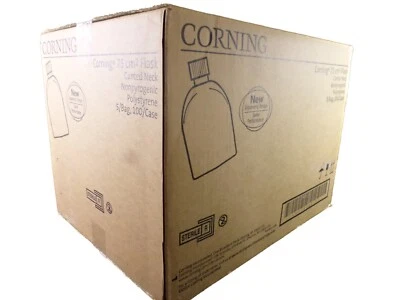 CORNING  Polystyrene 75cm2 Sterile Canted Neck Vent Cap Flask 430641U (100/cs) - Image 1 of 3