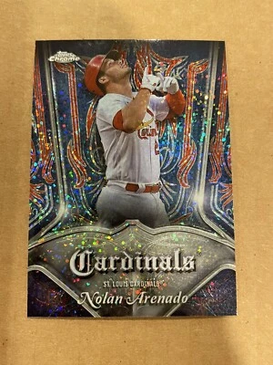 2022 Topps Chrome Pinstriped Nolan Arenado St. Louis Cardinals Card#P-4 - Image 1 of 2