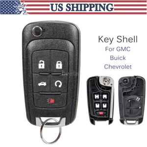 Reemplazo para Chevy Camaro Cruze Equinox Malibu Mando a Distancia Llavero 5b Carcasa Estuche - Imagen 1 de 9