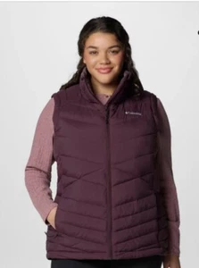 Columbia Women's Joy Peak II Vest Brick Red Plus Size 2X - Picture 1 of 7