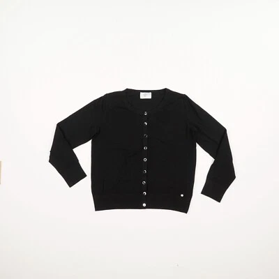 C&A Damen Cardigan Strickjacke Gr. S schwarz Langarm Feinstrick Rundhals Synthet - Bild 1 von 4