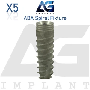 5 accesorios espirales ABA hexágono de titanio conexión 2,42 mm superficie dental SLA - Imagen 1 de 6
