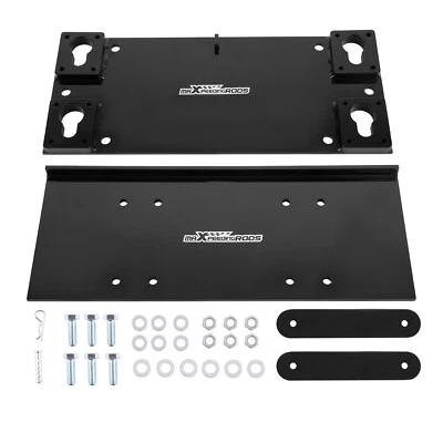 Winch Mount For Trailer Floor structural steel cross bars included 1/2” hardware - Image 1 of 4