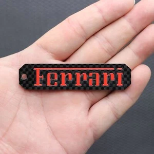 Ferrari 100% Carbon Fiber Automobile motorcycle Keychain Keyring gifts #2 - Bild 1 von 17