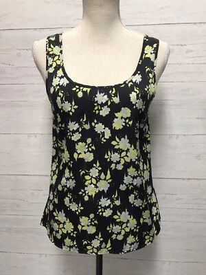 Volcom Black Floral Sleevless Top “chips Tank” “he’s For Real” Size Xs - Image 1 of 4