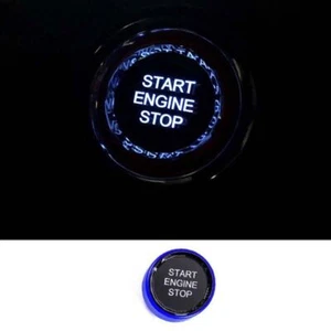 1pcs Cover Trim Blue One-Click Startup Frame Fit For Toyota Highlander 2020-2022 - Picture 1 of 7