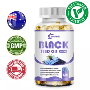 Aceite de semilla negra - 100 % orgánico puro comino prensado en frío Nigella Sativa timoquinona - Imagen 1 de 9