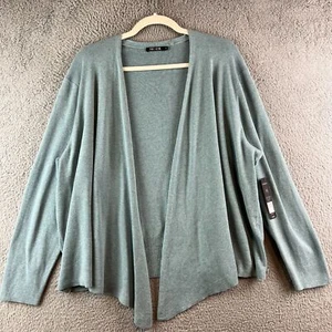 New Nic+Zoe Women's Blue Long-Sleeve sweater cardigan open front size 1X - Picture 1 of 9