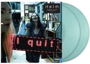 Haim SIGNED I Quit 2LP Vinyl Translucent Light Blue Art Card Pre Sale New - Picture 1 of 3