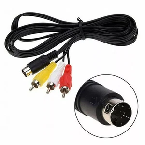 Sega Mega Drive 2 TV Cable Composite Video RCA Audio Wire AV Lead for Genesis 2 - Picture 1 of 13