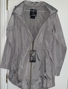 Kyodan Damen grau Langarm Full Zip Kapuzenjacke Größe TP/XS NEU mit Etikett - Bild 1 von 6
