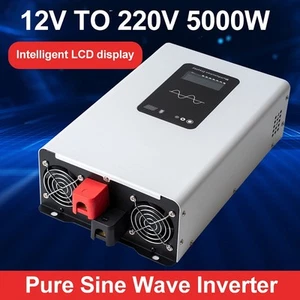 5000W DC 12V To AC 220V Pure Sine Wave Inverter Car Power Solar Inverters - Picture 1 of 12