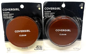 (2) Covergirl Clean Pressed Powder New In Packaging 0.39 oz 105 - Ivory - Picture 1 of 3