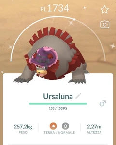 ► Pokemon Go Ursaluna Shiny Hallowen 2025 ► 20K Polvere di Stelle - Picture 1 of 2