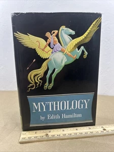 Mythology Edith Hamilton 1942 Hardcover Vintage Book Greek Roman Fables Stories - Picture 1 of 19