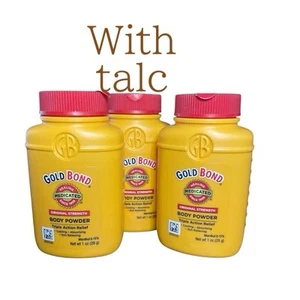 (3) Gold Bond Body Dreifachwirkung Pulver medizinisch Originalstärke 1 oz Talkum - Bild 1 von 6