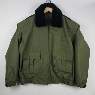 Tact Squad Duty Jacket Adult XL Green Nylon Removeable Liner Collar Style #F1003 - Image 1 of 4