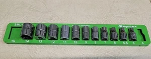 Snap On TMM14, 13, 12, 11, 9, 8,7, 5.5, & 5mm  1/4 Drive 6 Point Socket Set 9pc - Picture 1 of 7