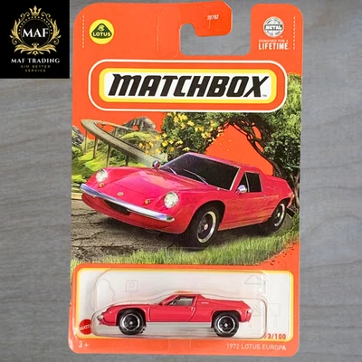 Matchbox 1972 Lotus Europa rot #93 Basic Mainline 2024 Gehäuse G/H | Neu - Bild 1 von 2