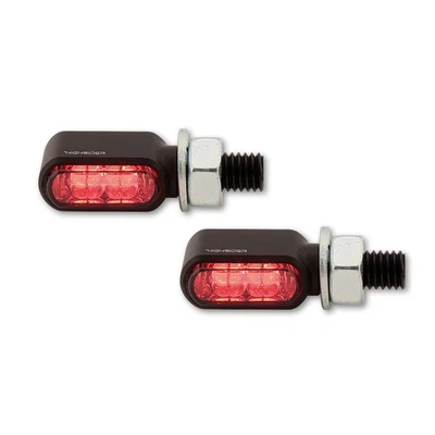 HIGHSIDER CNC LED Rück- Bremslicht Blinker LITTLE BRONX schwarz getönt. - Bild 1 von 4