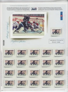 WINNIPEG JETS = FIRST GOAL = Picture Postage SEALED Sheet Canada 2011 #PP9 - Foto 1 di 1