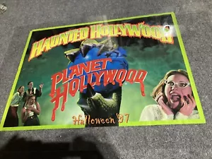 1997 Planet Hollywood Haunted Hollywood Poster 27 x 19 Halloween '97 - Bild 1 von 7