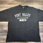 Vintage Jansport Shirt Mens XXL Black Short Sleeve Fort Valley Wildcats F-95