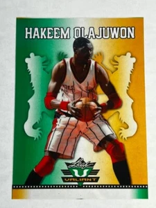 2012 Leaf Metal Valiant LAMINATE GREEN PROOF Missing Ser #/10 Hakeem Olajuwon - Picture 1 of 2