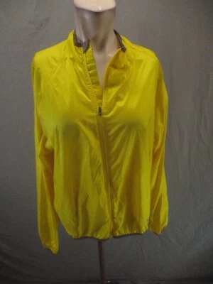 NOVARA Size L Womens Yellow Full Zip High Neck Lightweight Cycling Jacket 809 - Image 1 of 4