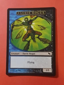 2008 Magic The Gathering Shadowmoor Tokens #8 Faerie Rogue, C, cd1 - Picture 1 of 3
