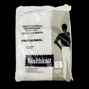 VTG NOS Healthknit Long Johns Ski Thermal Underwear sz XL NWT USA MADE - Picture 1 of 2