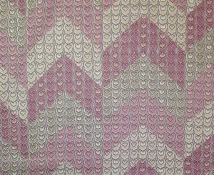BLOOMCRAFT CHEVRON PINK FLORAL VINTAGE MULTIUSE FABRIC BY THE YARD 54" WIDE - Picture 1 of 1