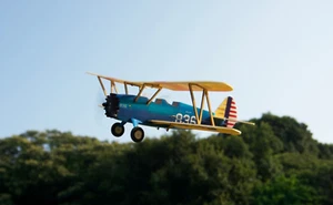 MinimumRC PT-17 Stearman Micro Scale 360mm Span Biplane with Motor & Prop - NEW - Imagen 1 de 24