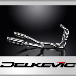 Silenciadores redondos de acero inoxidable Kawasaki ZX-11 Ninja 1990-2001 escape completo 4-2 8" - Imagen 1 de 5