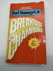 Kurt Vonnegut Jr / Breakfast of Champions Dell Paperback 7th Print 1977 RARE VTG - Picture 1 of 24