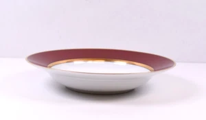 Fitz & Floyd Fine Porcelain Renaissance Cinnabar 9 1/4" Large Rim Soup Bowl - Picture 1 of 6