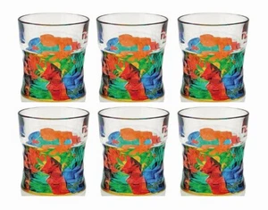 MONTEROSSO STEMLESS WINE | OLD FASHIONED GLASSES - SET OF 6 - ITALIAN GLASSWARE - Picture 1 of 1