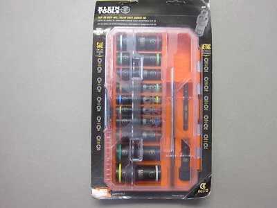 KLEIN TOOLS KNECT Flip-20 Impact Socket Set SAE & Metric 13 Pc.  - FREE SHIPPING - Image 1 of 2