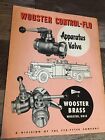 1950s Wooster Brass Valve Sales Brochure Fire Engine Firefighting Ohio