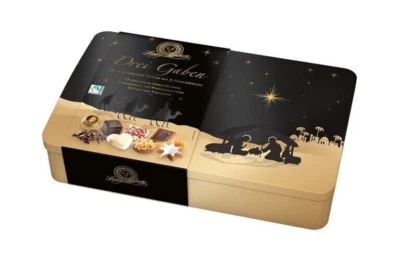 "Drei Gaben" Henry Lambertz 785g Dose gefüllt mit 31 Gebäckspezialitäten 785g