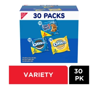 Nabisco Sweet Treats Cookie Variety Pack OREO, OREO Golden & CHIPS AHOY!, 30 Sna - Picture 1 of 9