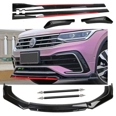 Front Bumper Lip Spoiler Splitter For Volkswagen Tiguan 79"Side Skirts Rear Lip Foto 1 de 4