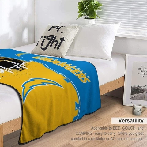 San Diego Chargers Fans Print Blanket Thin Blanket Soft Bed Blanket 40*50in Cover