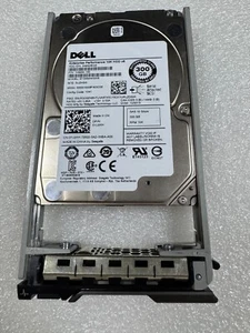 Used DELL 300GB 10K 12GBPS SAS 2.5'' ENTERPRISE HARD DRIVE w/tray YJ2KH 8FKXC - Afbeelding 1 van 3