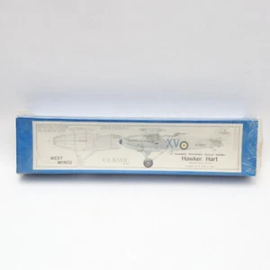 WEST WINGS WW09 HAWKER HART 1/18 Balsa Rubber Powered Model Kit - NO - Picture 1 of 15