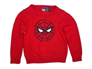 Baby GAP Kids 5T Junk Food Superhero Sweater Red Spider-Man Crewneck - Picture 1 of 5