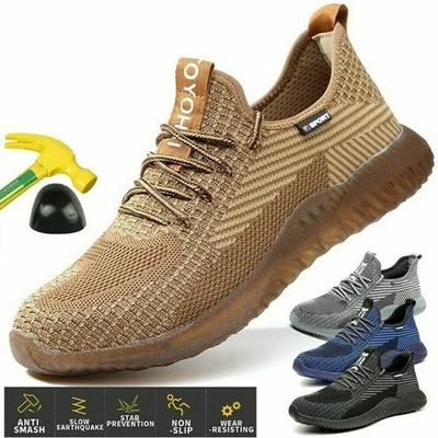 MARKENLOS Sicherheitsschuhe Herren Arbeitsschuhe Stahlkappe Leicht Gehen Schutzschuhe