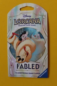 2025 DISNEY LORCANA FABLED HANGER SLEEVE PACK SEALED - Picture 1 of 3