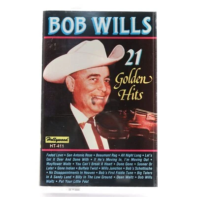 21 Golden Hits by Bob Wills (Cassette Tape, 1989, Hollywood / Highland) HT-411 Foto 1 de 4